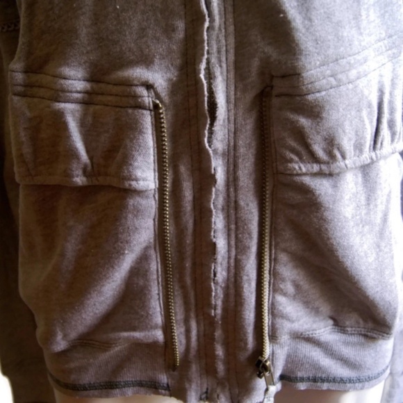 Daytrip Zip Up Hoodie Gray 100% Cotton SM - Picture 5 of 8